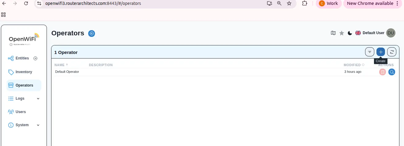 Operators navigation