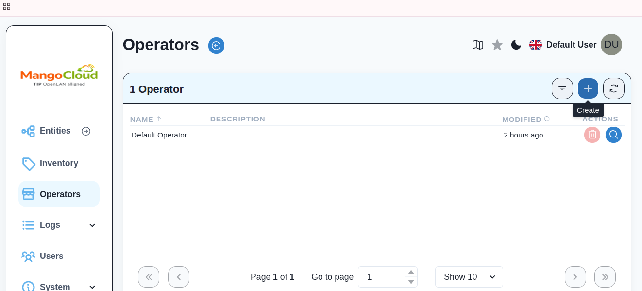 Operators navigation