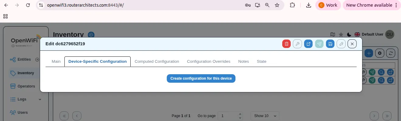 Device-specific overrides