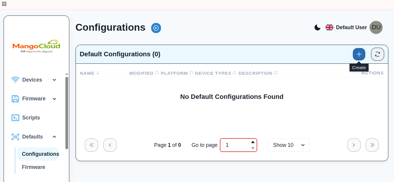Defaults - navigation